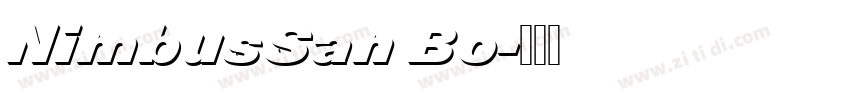 NimbusSan Bo字体转换